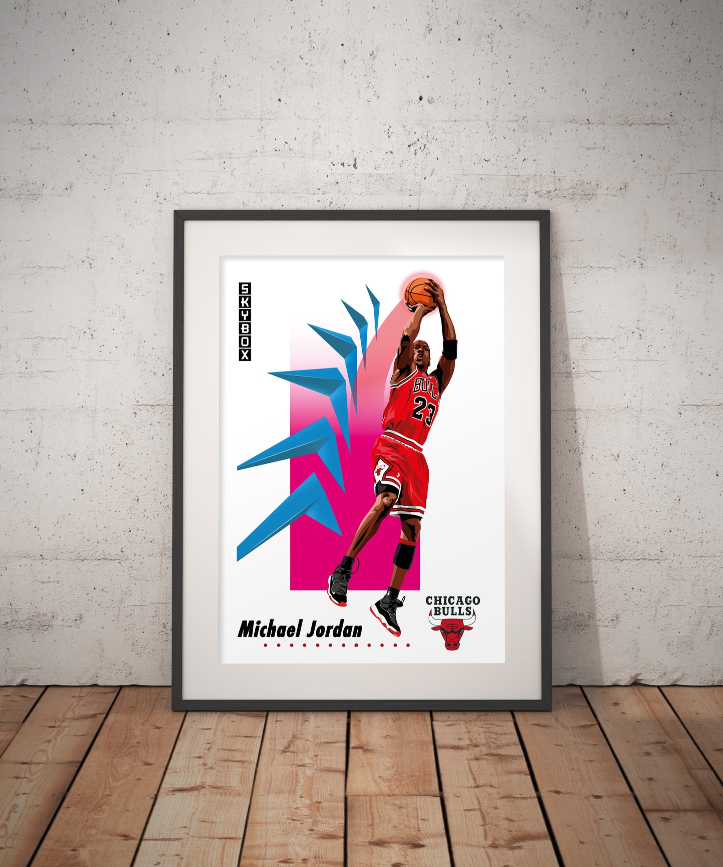 Micheal Jordan Chicago Bulls Skybox A3 Graphic Print