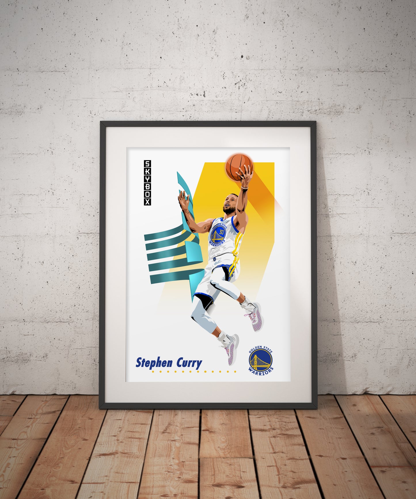 Steph Curry Golden State Warriors Skybox A3 Graphic Print