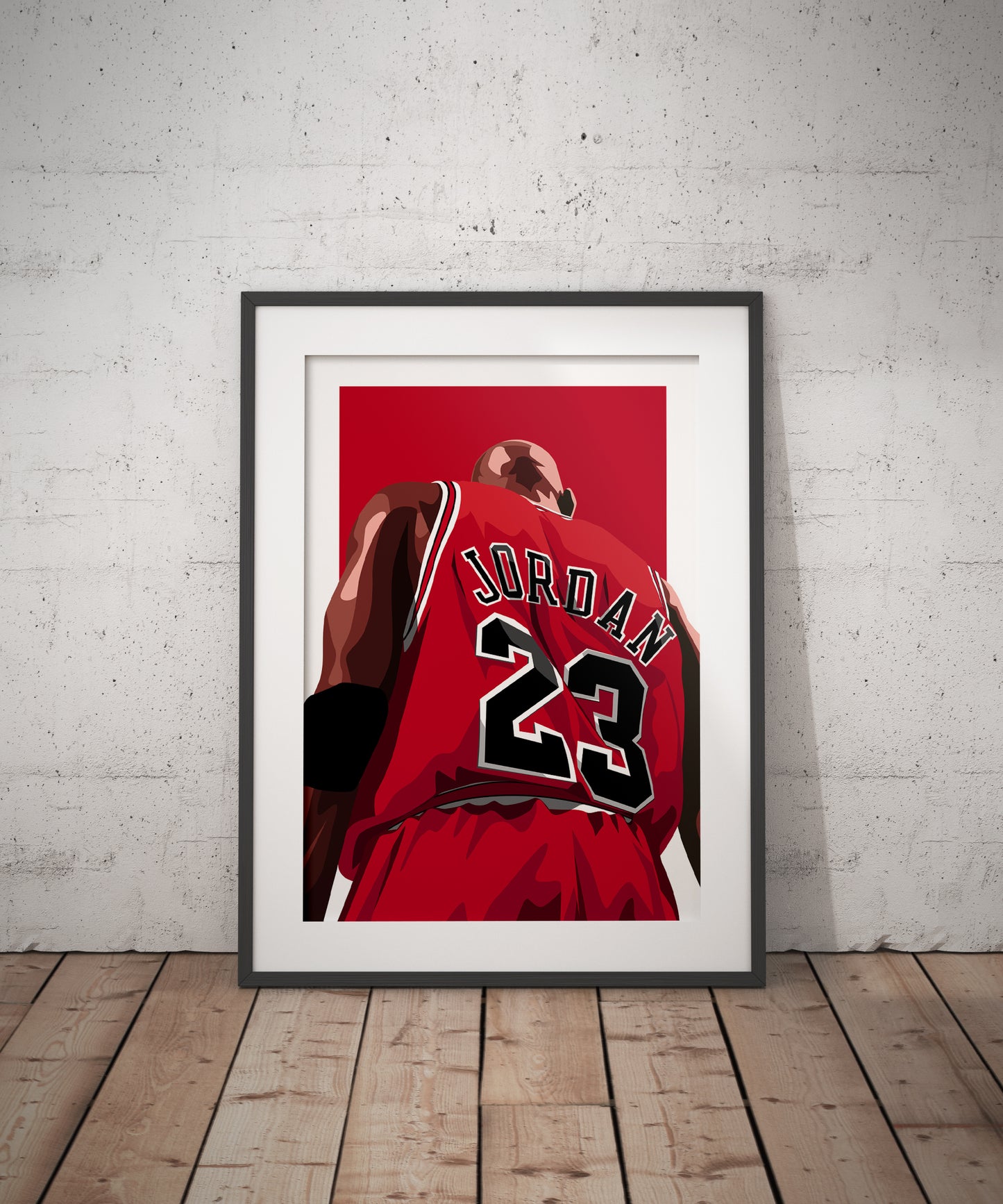 Micheal Jordan Dbl.Drbbl A3 Graphic Print