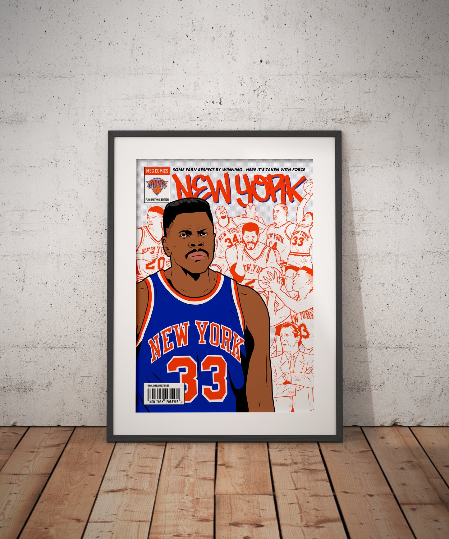 dbl.drbbl New York Knicks Comic A3 Poster