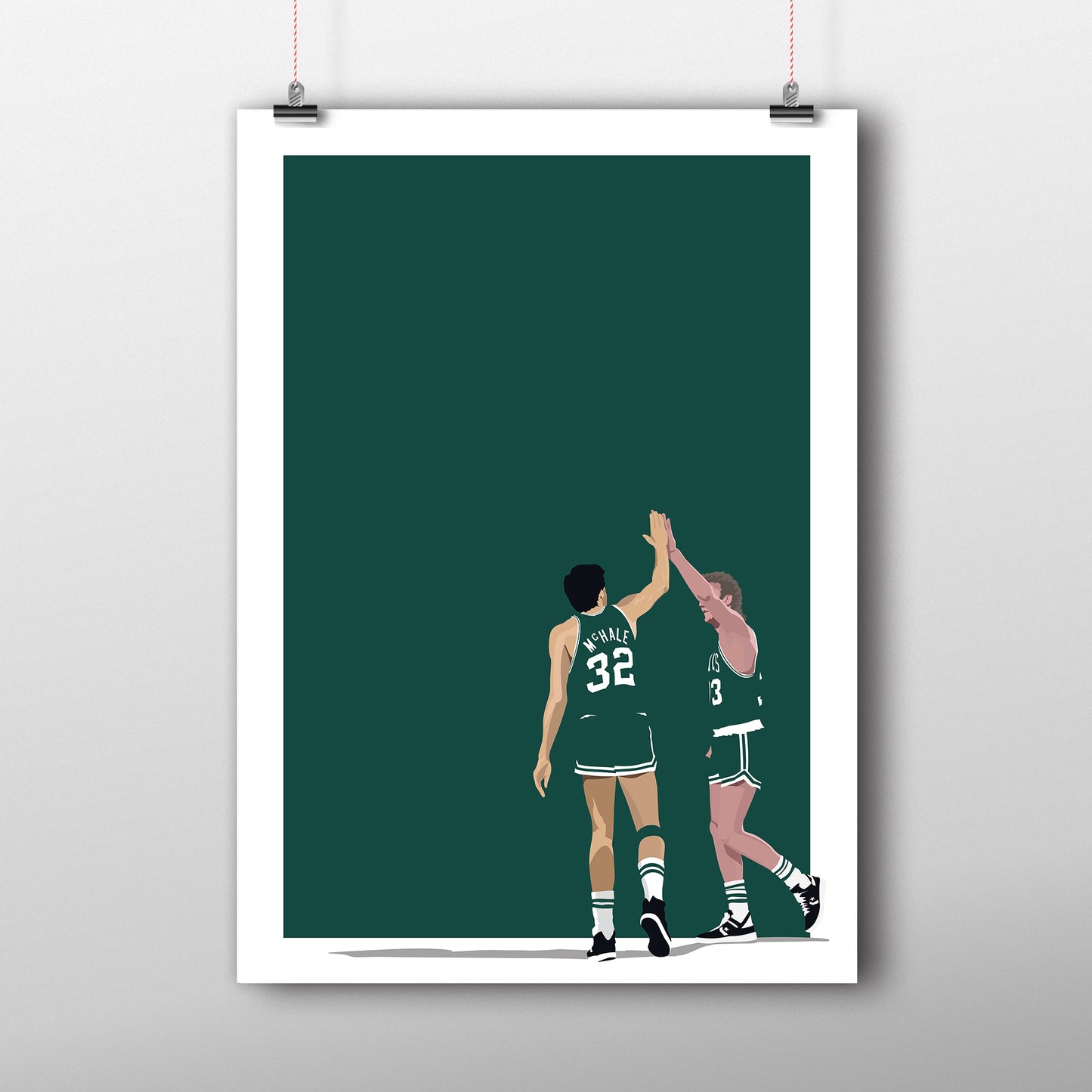 Boston Celtics Duo dbl.drbbl A3 Graphic Print