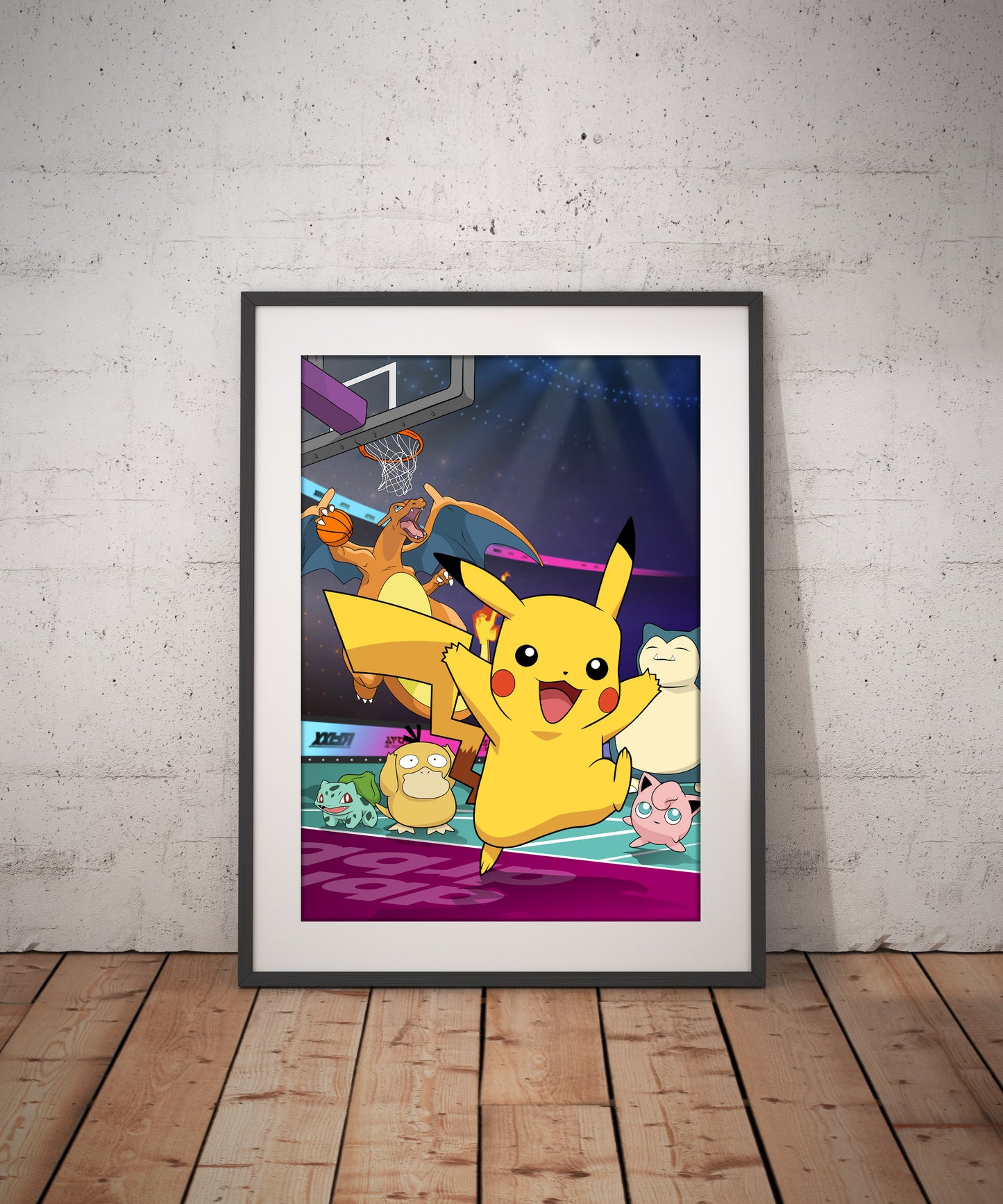 Pikachu Pokemon Dbl.Drbbl A3 Graphic Print
