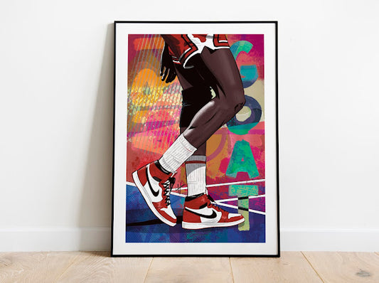 Michael Jordan A3 LaurzDrawz Graphic Print