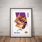 Kobe Bryant LA Lakers Skybox A3 Graphic Print