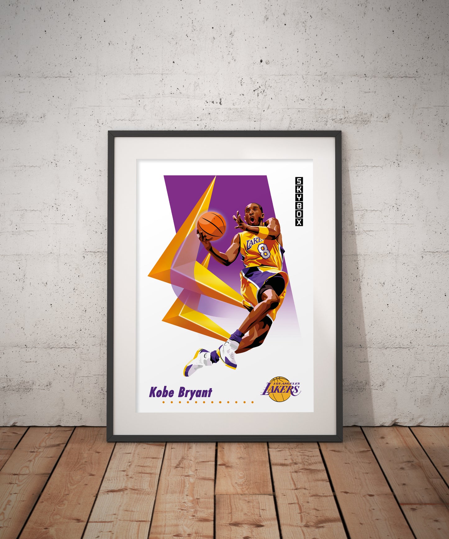 Kobe Bryant LA Lakers Skybox A3 Graphic Print