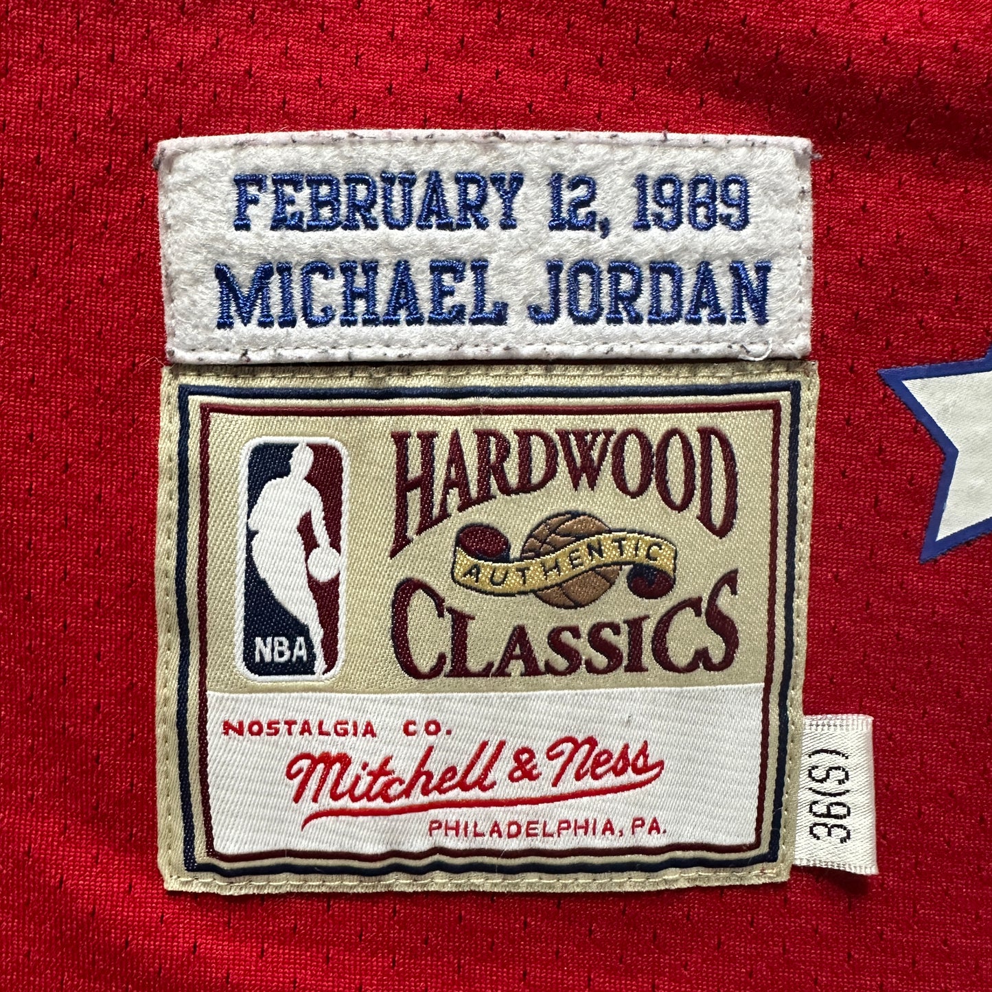 Micheal Jordan Houston 1989 Authentic All Star Mitchell & Ness Jersey