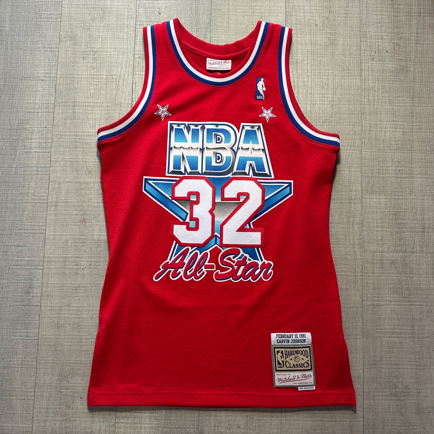 Earvin Magic Johnson North Carolina 1991 All Star Mitchell & Ness Jersey