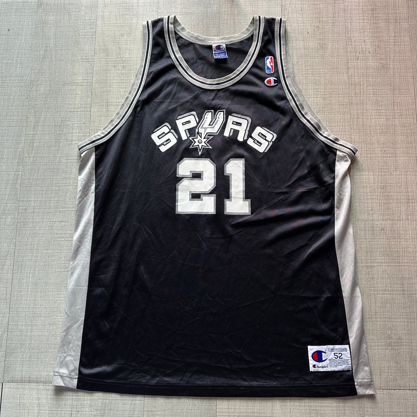 Tim Duncan San Antonio Spurs Champion Jersey