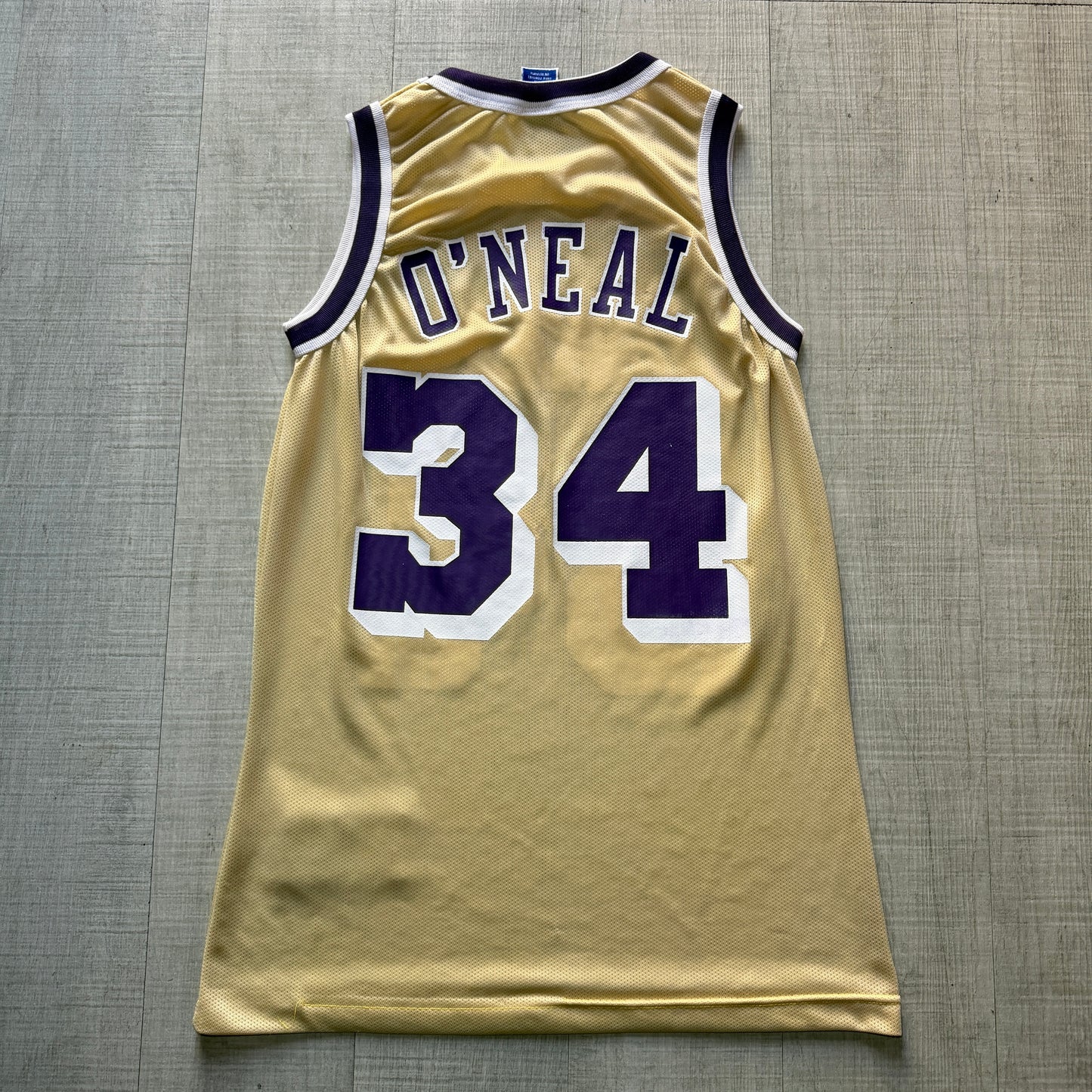 Shaquille O’Neal LA Lakers 50th Anniversary Gold Champion Jersey
