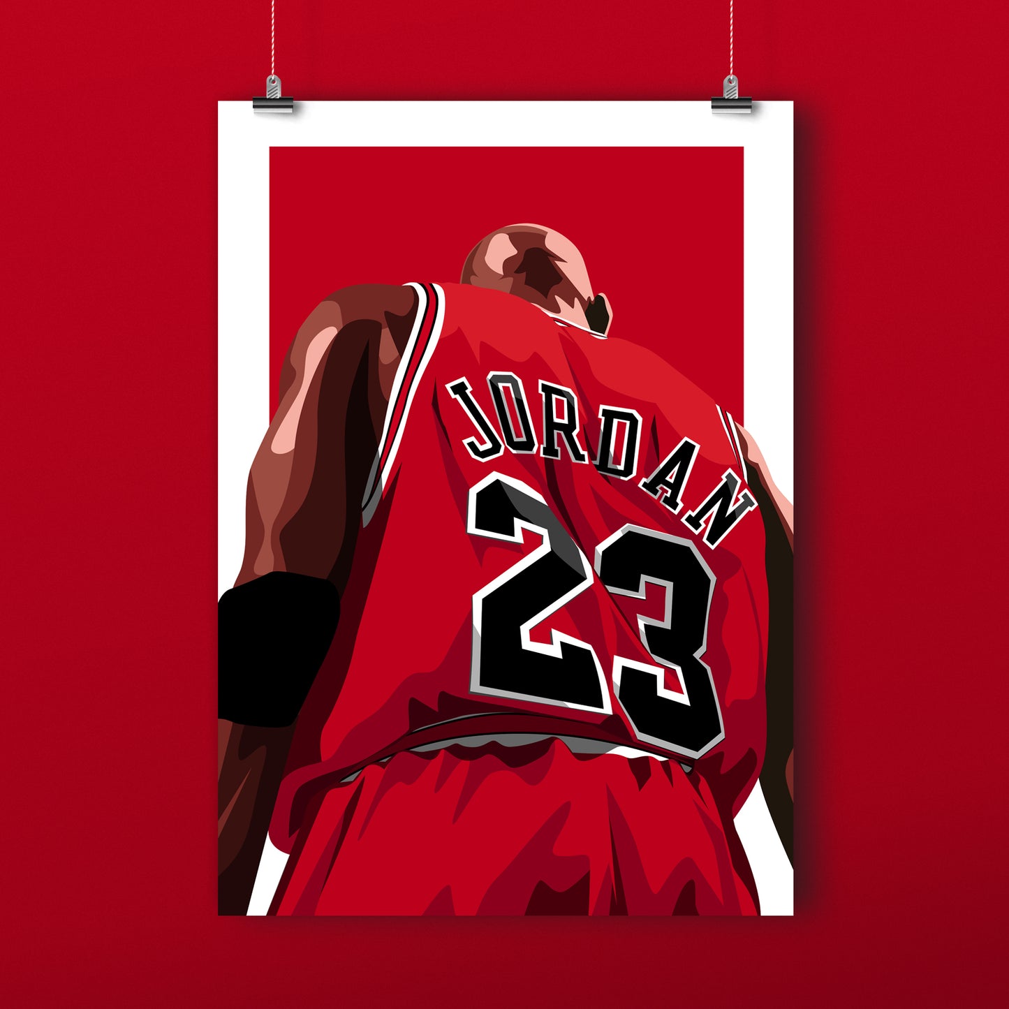 Micheal Jordan Dbl.Drbbl A3 Graphic Print