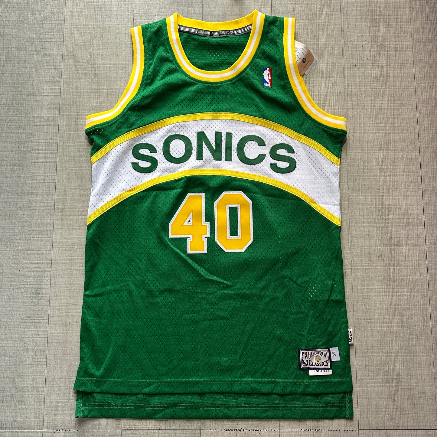 Shawn Kemp Seattle SuperSonics HWC Adidas Jersey