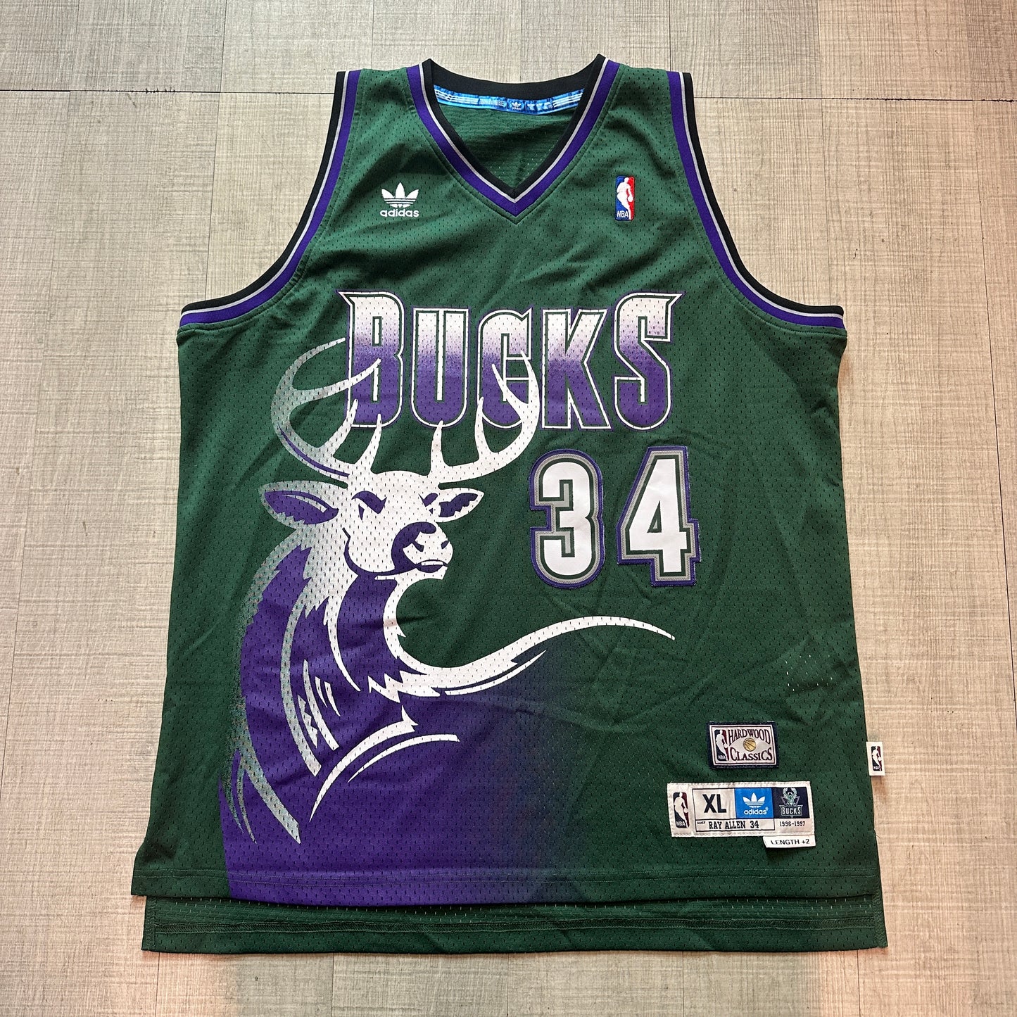 Ray Allen Milwaukee Bucks Adidas Soul Swingman Jersey