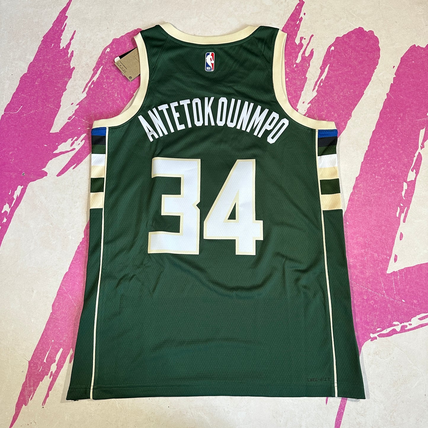 Giannis Antetokounmpo Milwaukee Bucks Icon Edition Nike Jersey