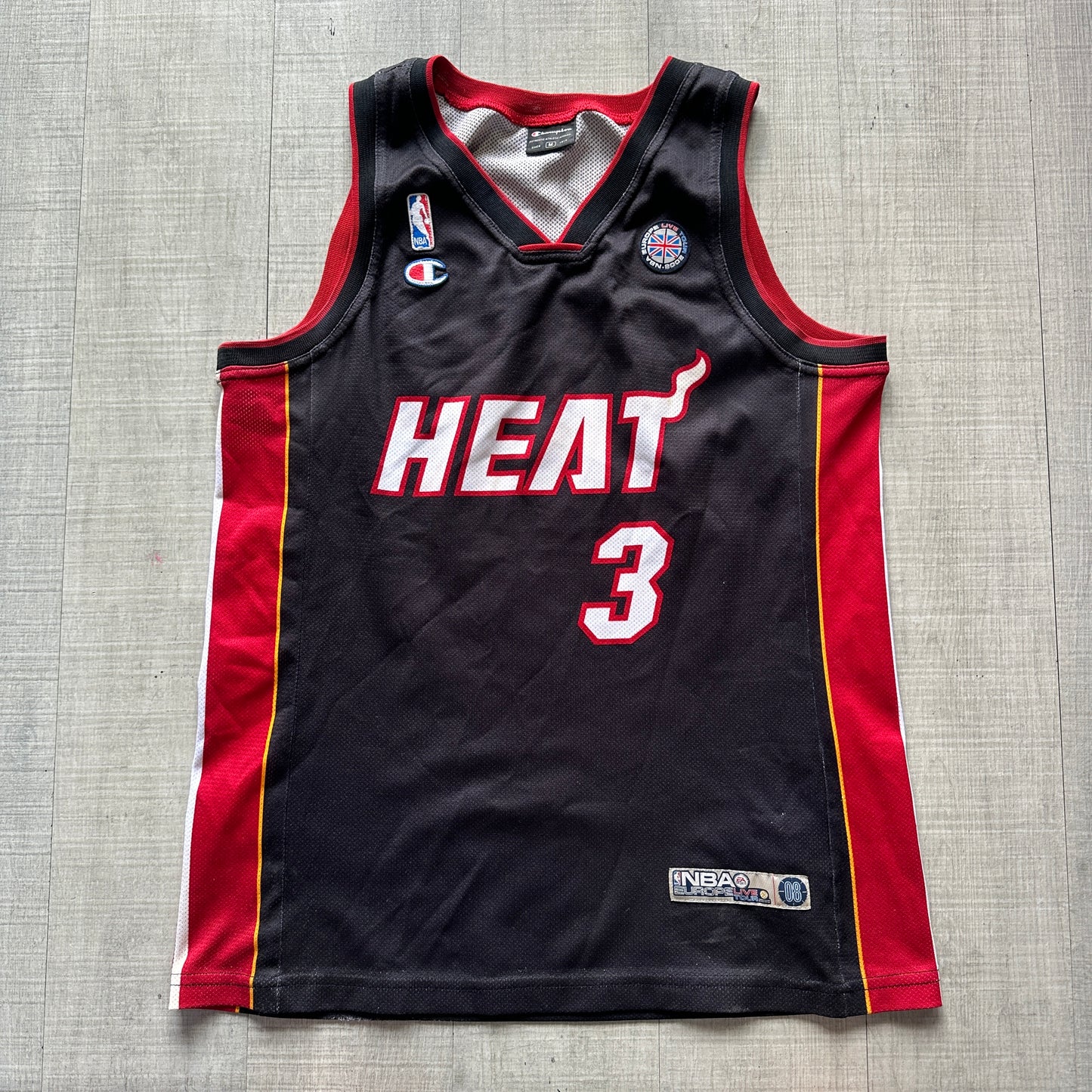 Dwyane Wade Miami Heat Euro Live Tour 08 Champion Jersey