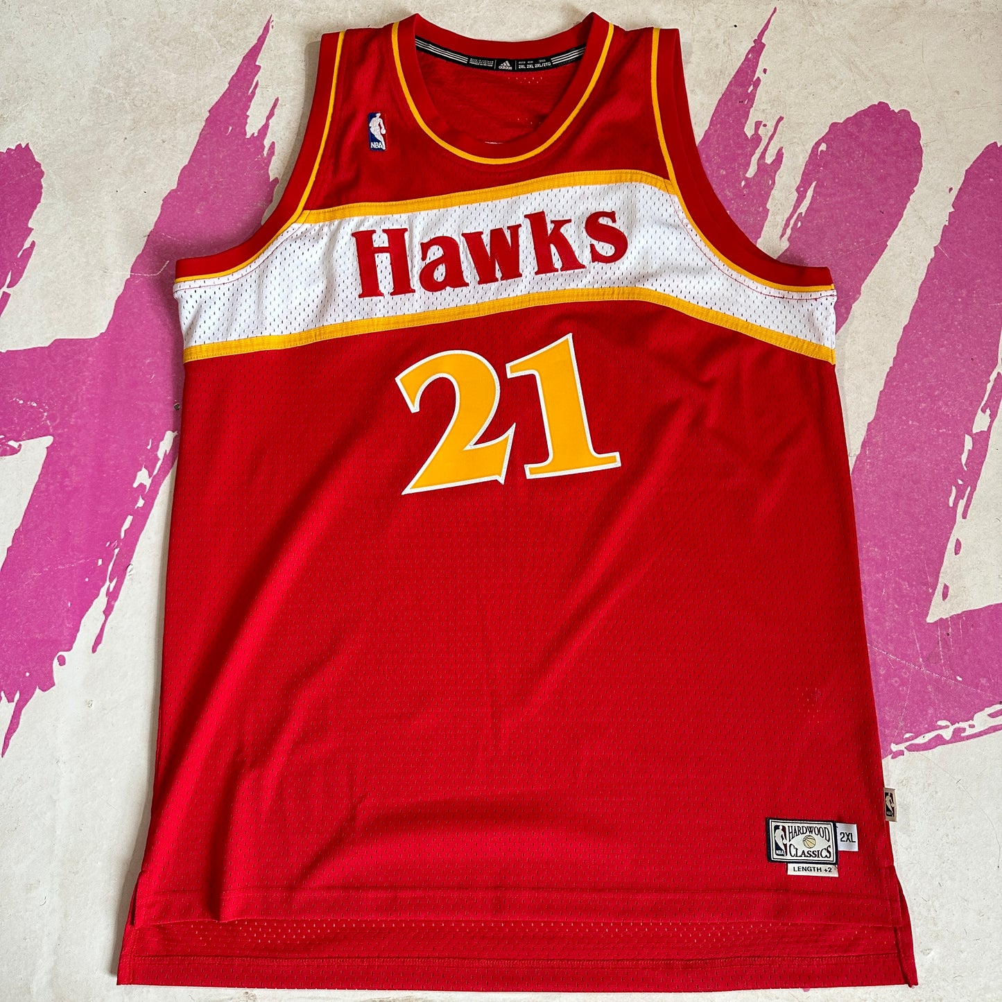 Dominique Wilkins Atlanta Hawks HWC Adidas Jersey