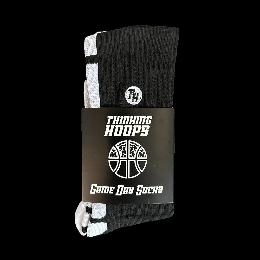Thinking Hoops Game Day Socks Black
