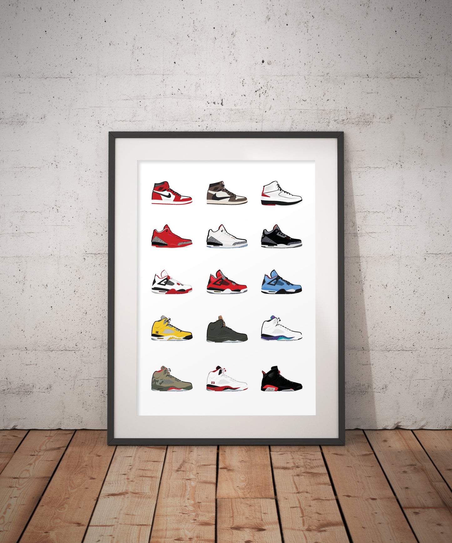 Jordan Retro Sneakers Dbl.Drbbl A3 Graphic Print