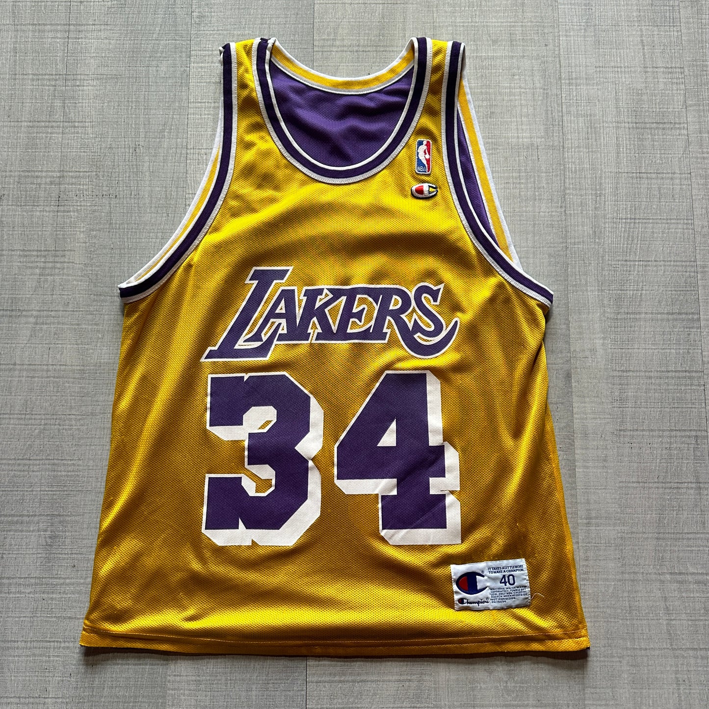 Shaquille O’Neal LA Lakers Reversible Champion Jersey