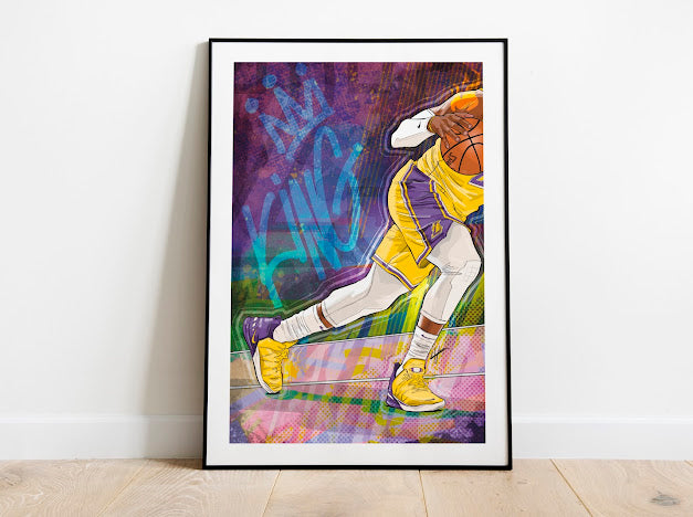 LeBron James A3 LaurzDrawz Graphic Print
