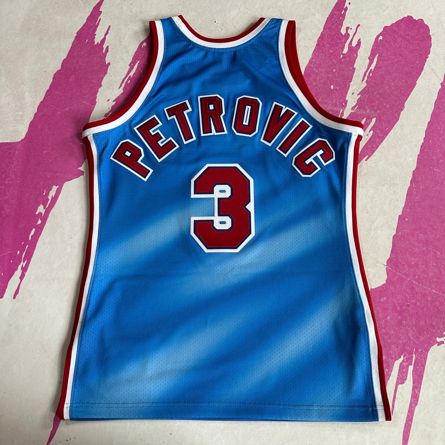 Drazen Petrovic New Jersey Nets 90-91 Authentic Mitchell & Ness Jersey