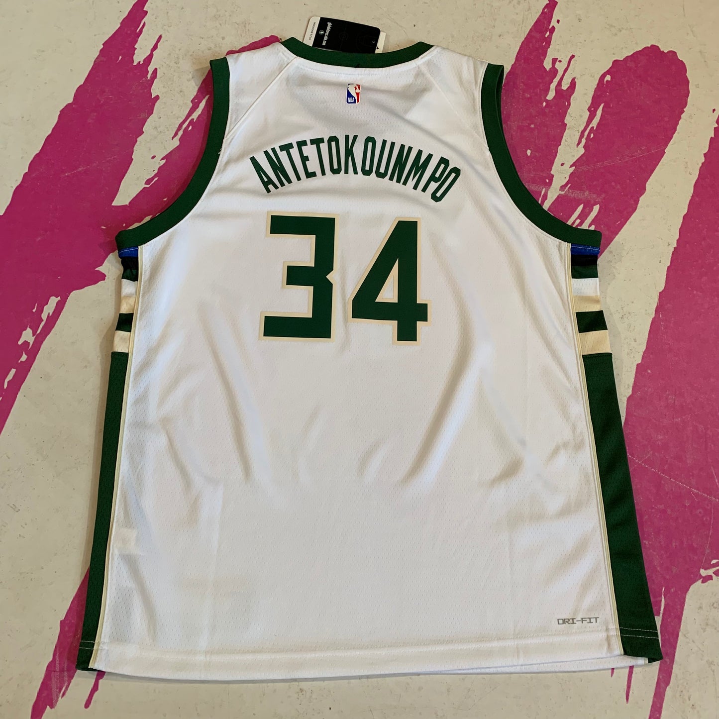 Giannis Antetokounmpo Milwaukee Bucks Association Edition Nike Kids Jersey