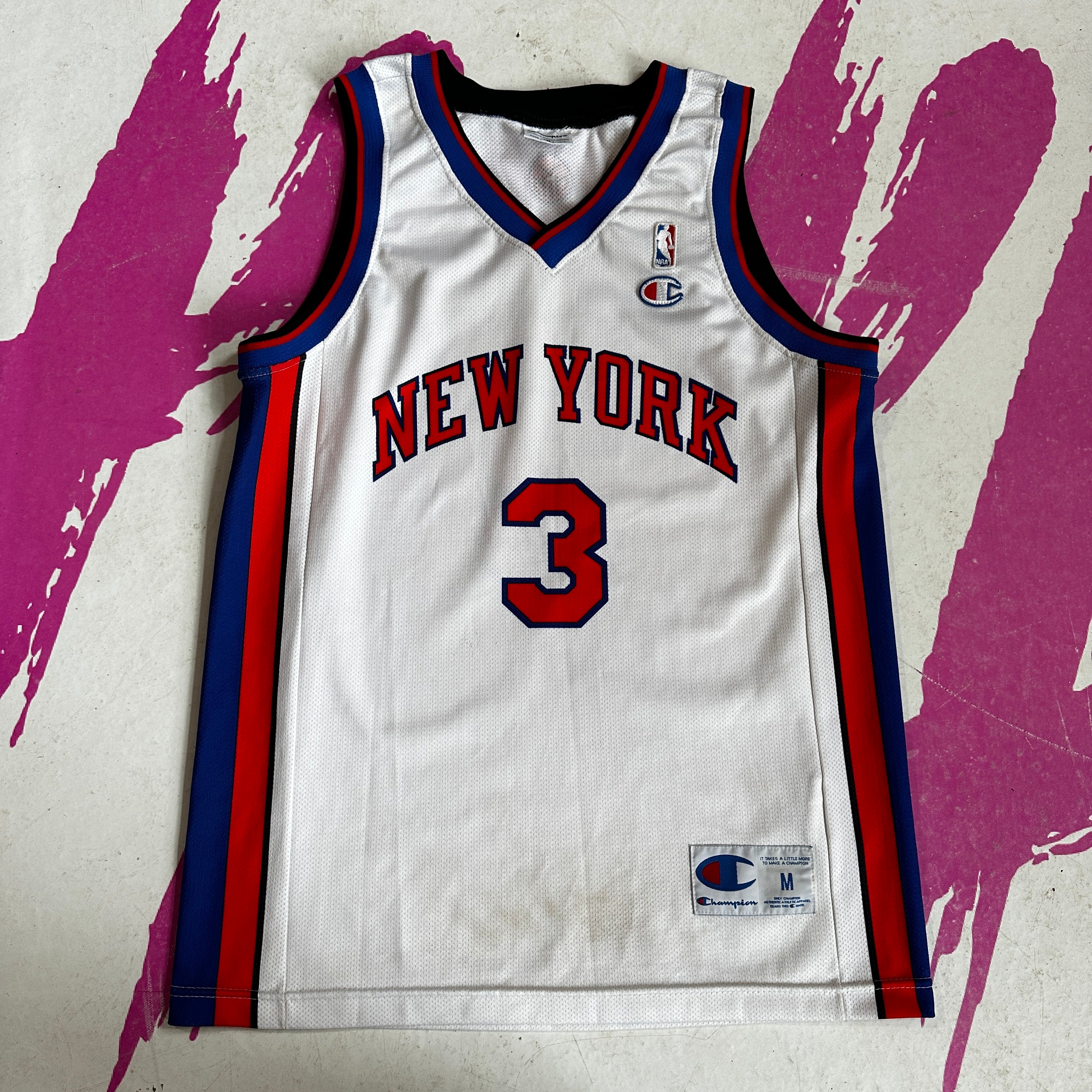 Vintage Larry Johnson 2 NY Knicks Basketball Jersey by Champion