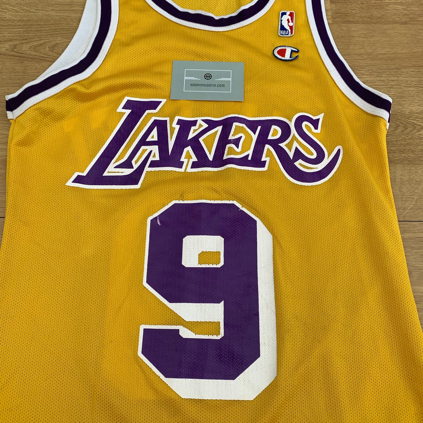 Nick Van Exel LA Lakers Champion Jersey