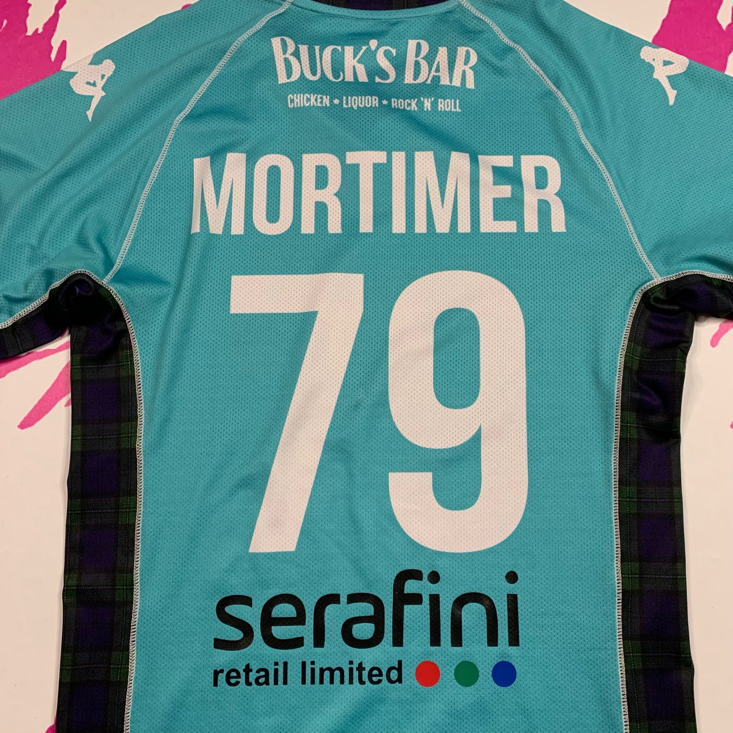 Callum Mortimer Gameworn Glasgow Rocks Kappa BBL Jersey