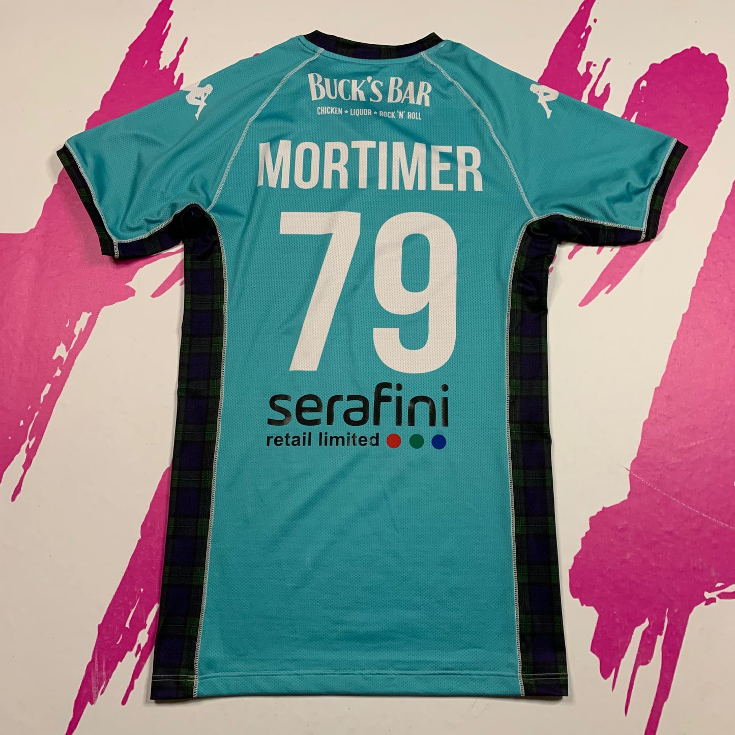 Callum Mortimer Gameworn Glasgow Rocks Kappa BBL Jersey