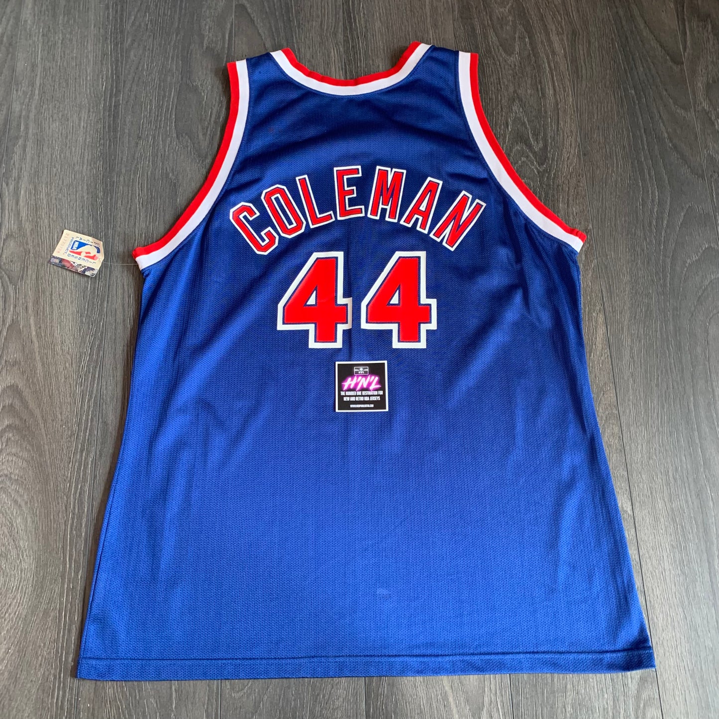 Derrick Coleman New Jersey Nets Autographed Champion Jersey