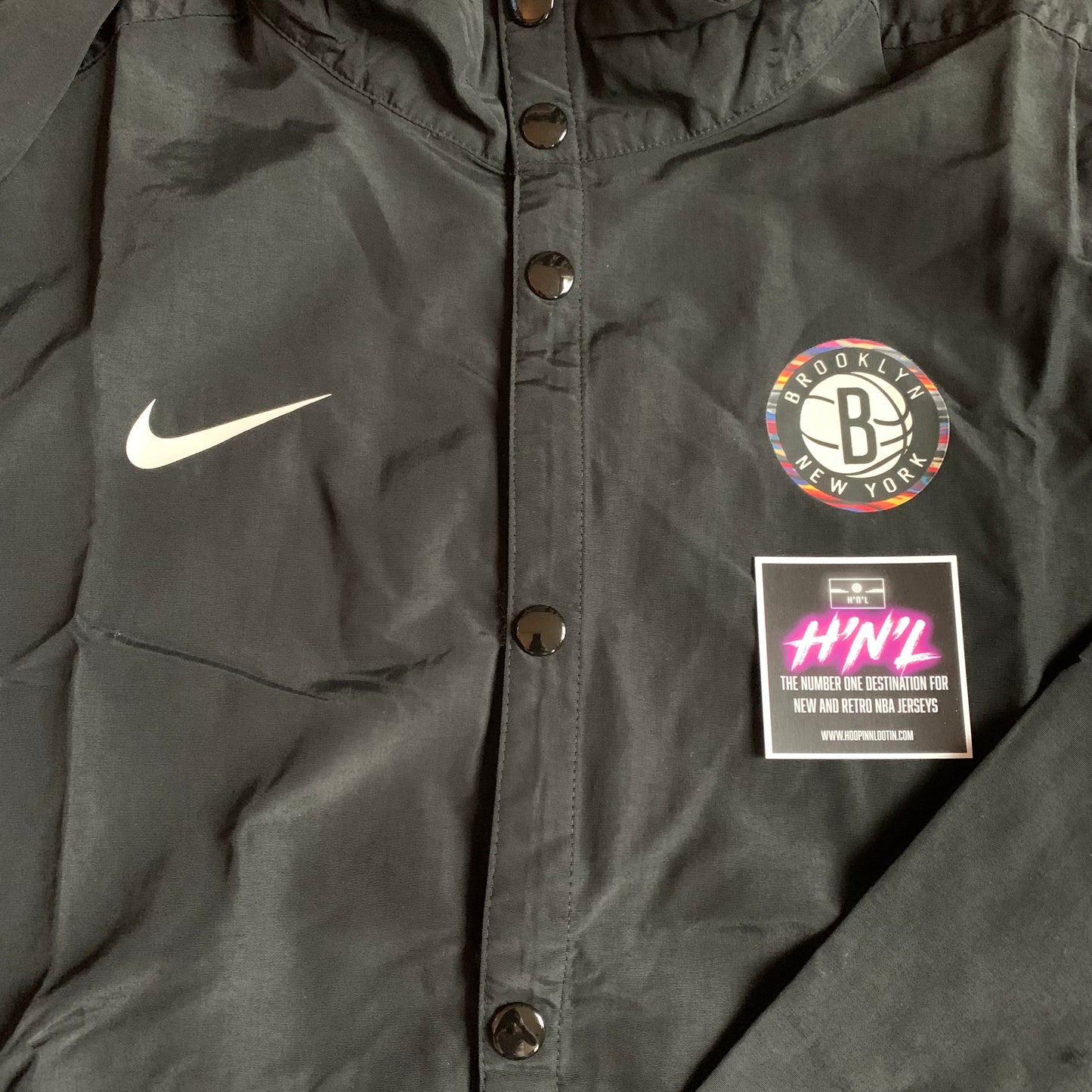 Brooklyn Nets City Edition Nike Coach Rain Jacket