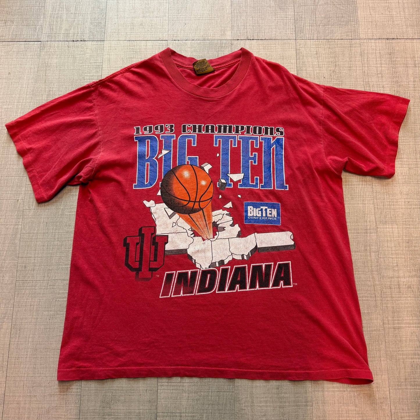 Indiana 1993 Big 10 Championship Nutmeg Tee