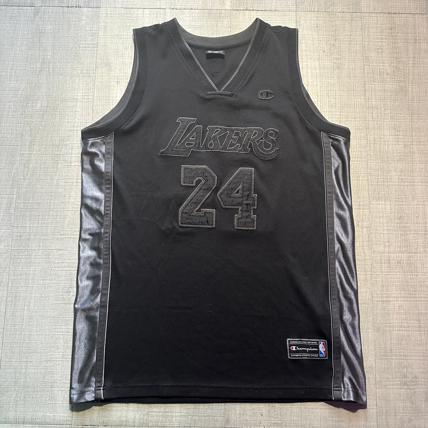 Kobe Bryant LA Lakers Black Out Champion Jersey