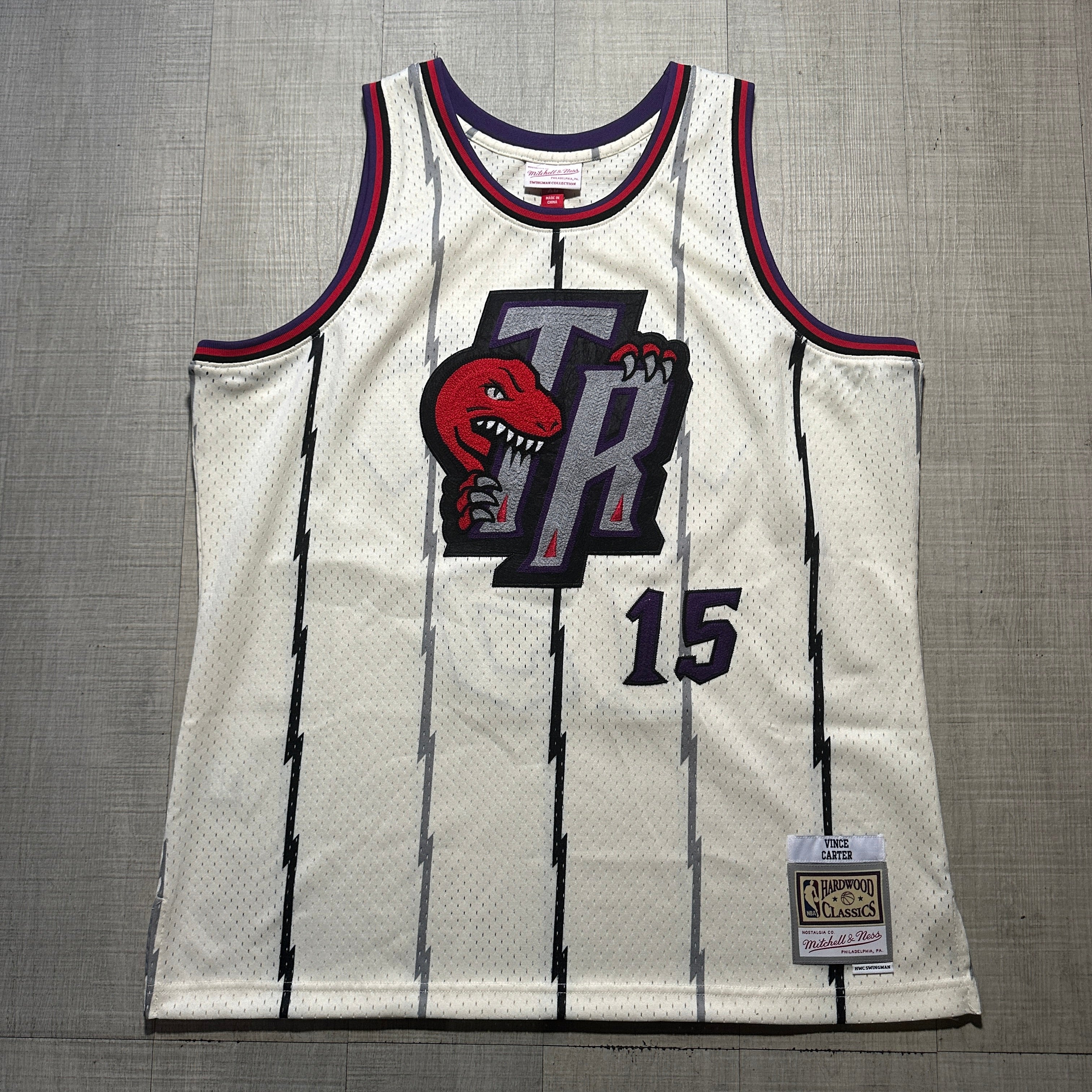 Vince Carter Toronto Raptors Chain Stitch Mitchell & Ness Jersey ...