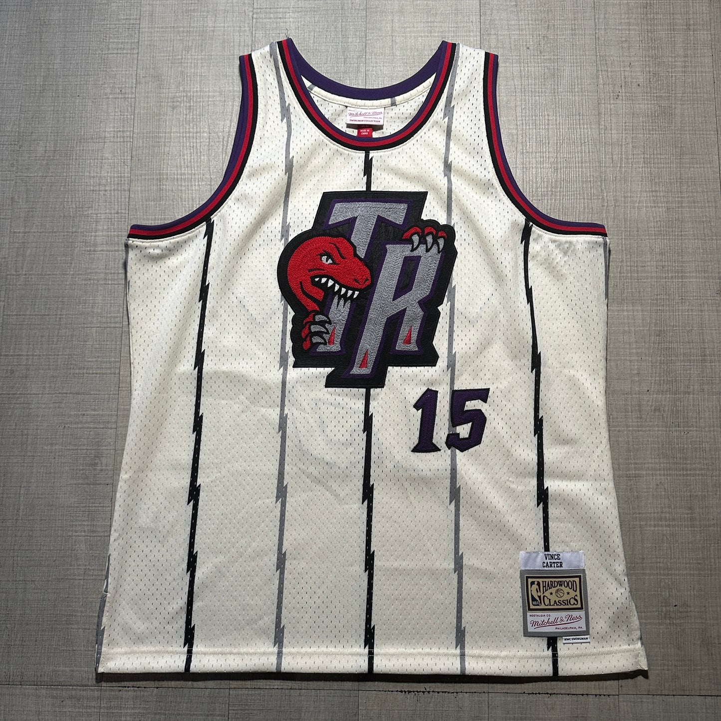 Vince Carter Toronto Raptors Chain Stitch Mitchell & Ness Jersey