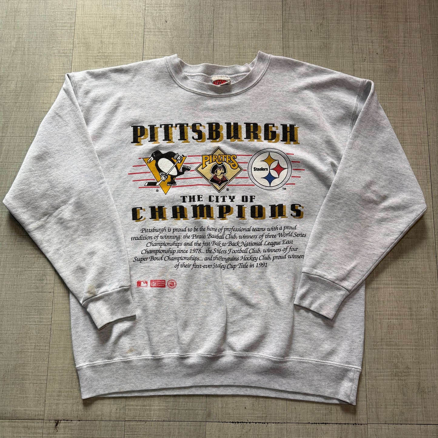 Pittsburgh City of Champions Nutmeg Sweat