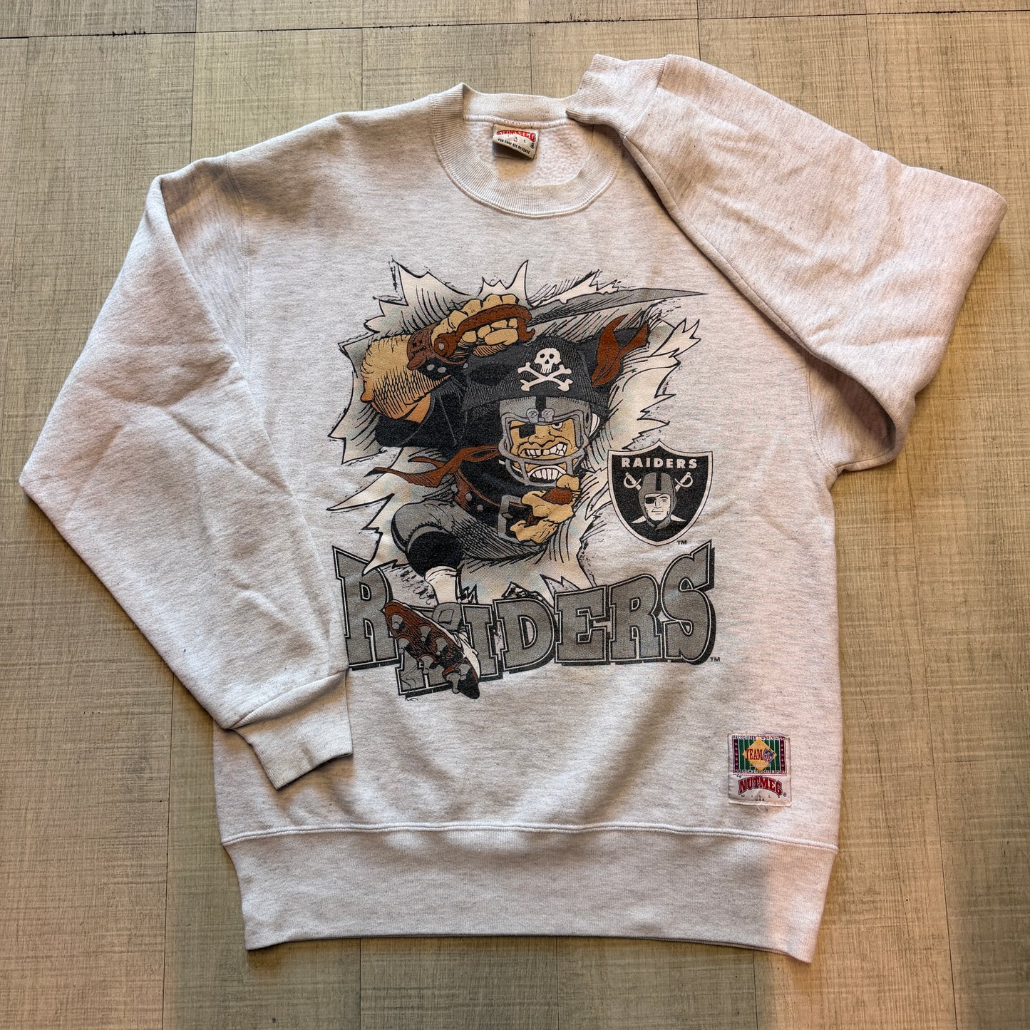 LA Raiders NFL Double Sided Nutmeg Sweat