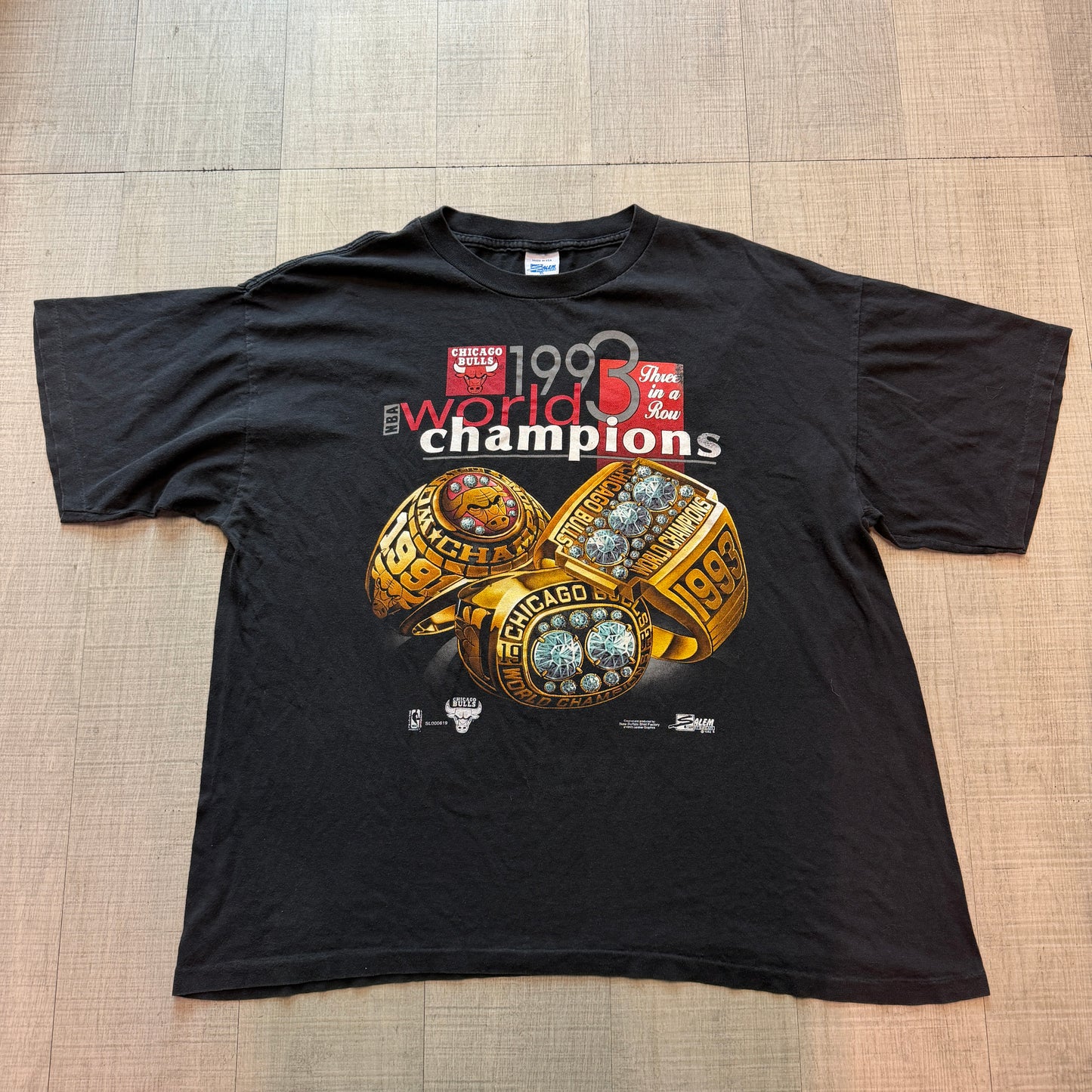 Chicago Bulls 1993 Championship Salem Sports Tee