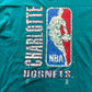Charlotte Hornets Big Jerry West Logo Nutmeg Tee