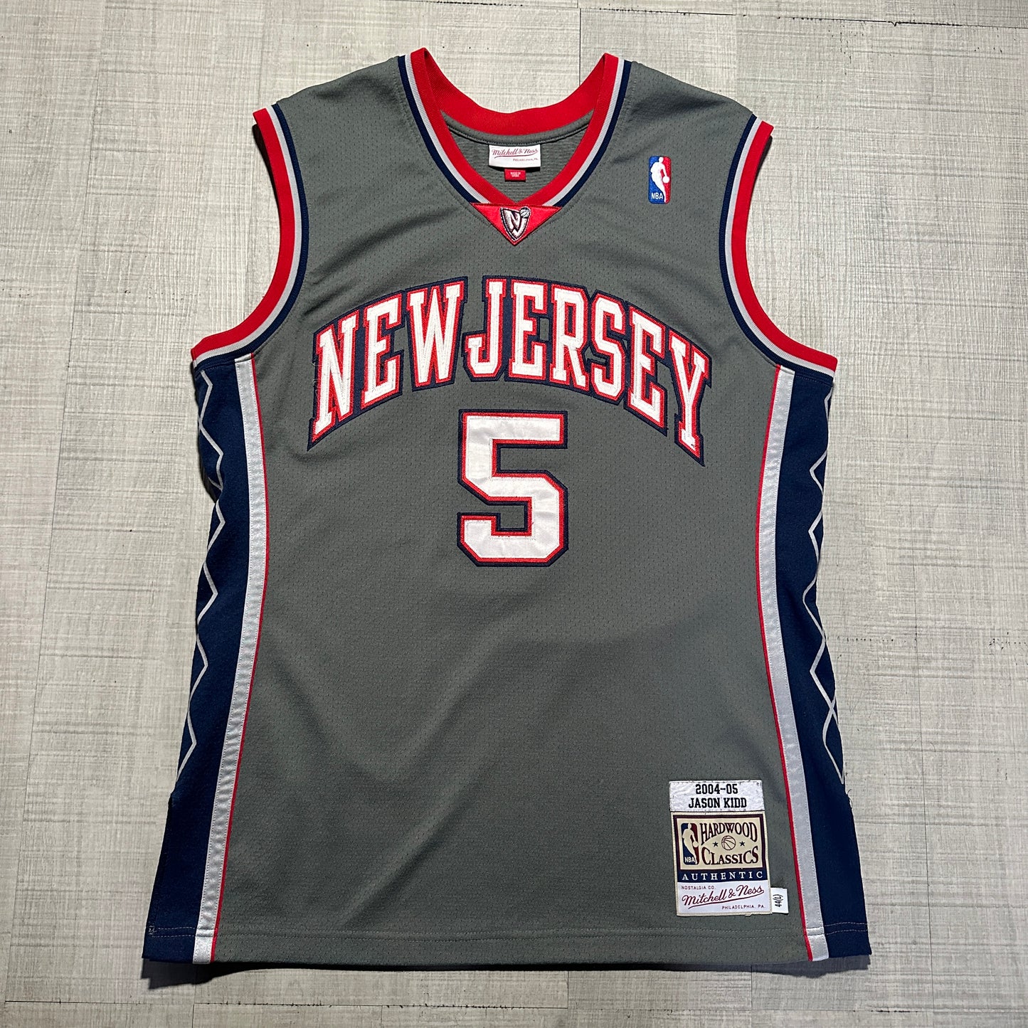 Jason Kidd New Jersey Nets 04-05 Authentic Mitchell & Ness Jersey