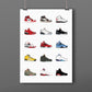 Jordan Retro Sneakers Dbl.Drbbl A3 Graphic Print