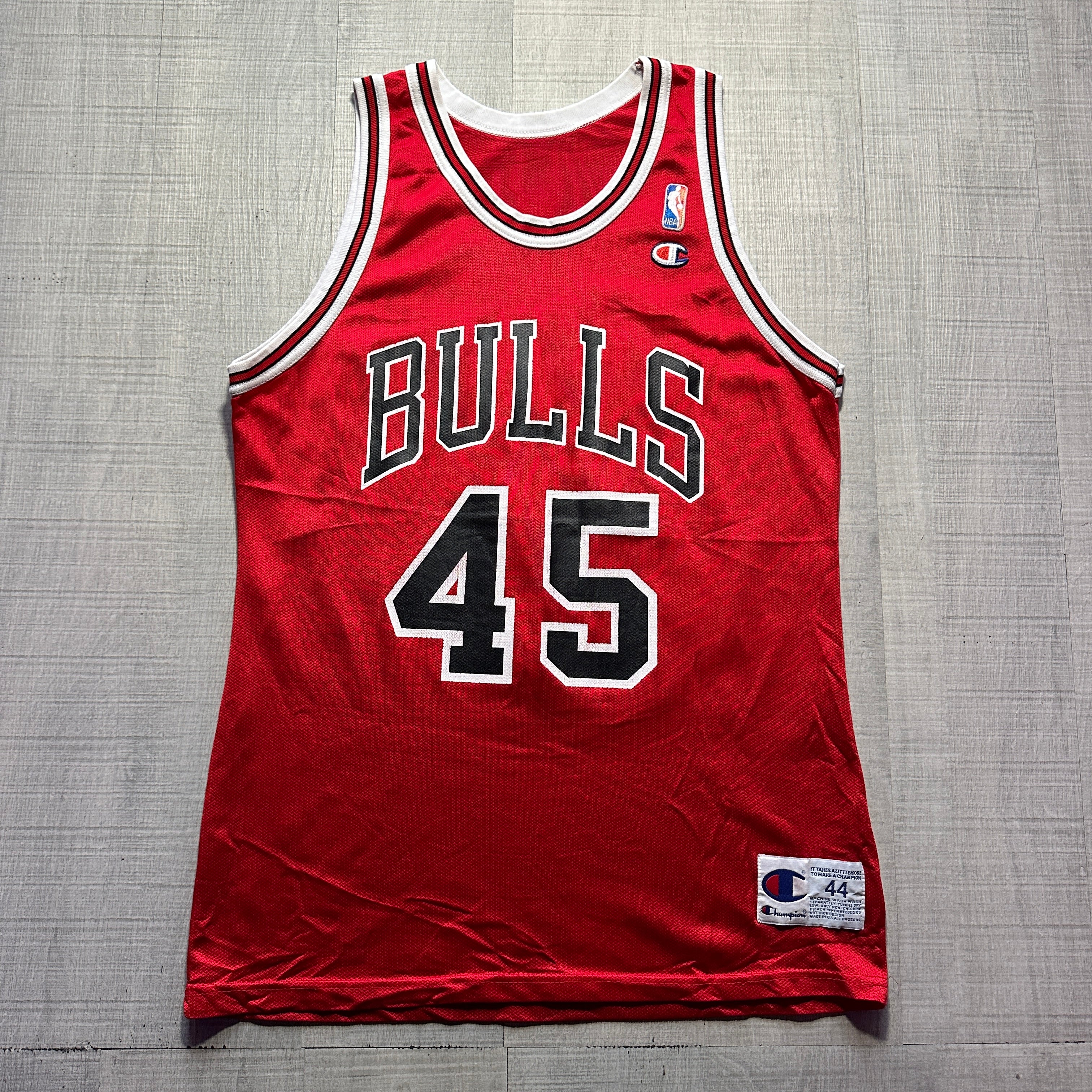 Micheal Jordan Chicago Bulls Champion Jersey Hoopin N Lootin