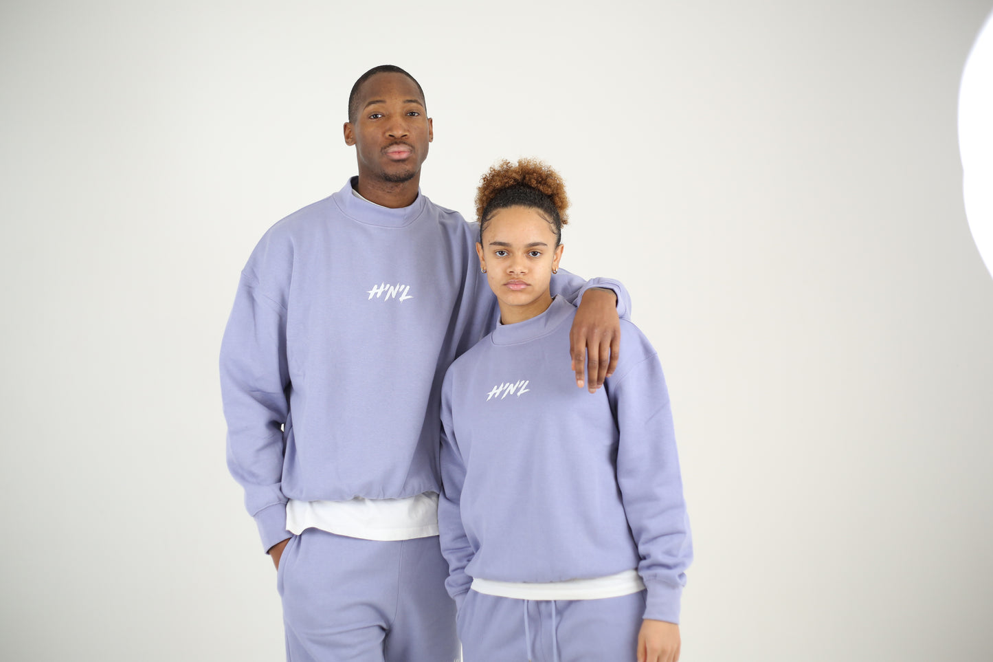 H’n’L Oversized Logo Sweat Lavender