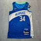 Giannis Antetokounmpo Milwaukee Bucks City Edition Nike Jersey
