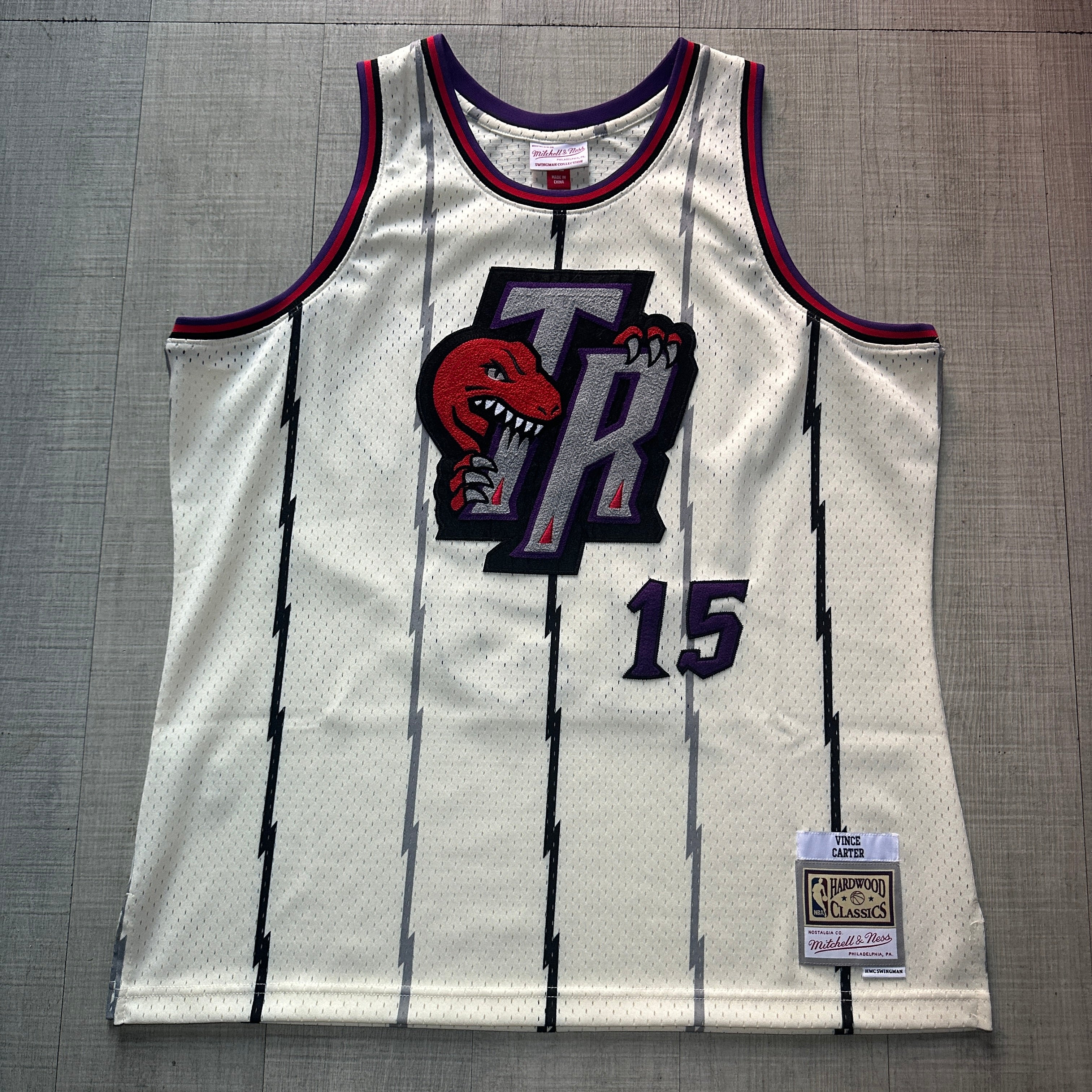 Vince Carter Toronto Raptors Chain Stitch Mitchell & Ness Jersey ...