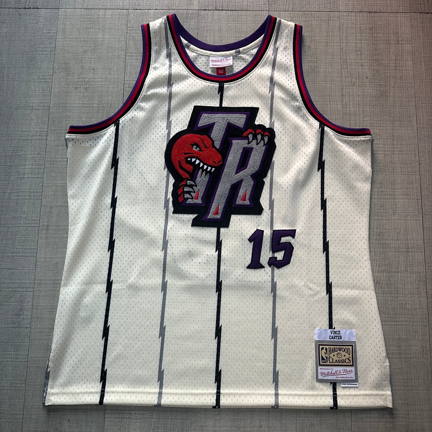 Vince Carter Toronto Raptors Chain Stitch Mitchell & Ness Jersey