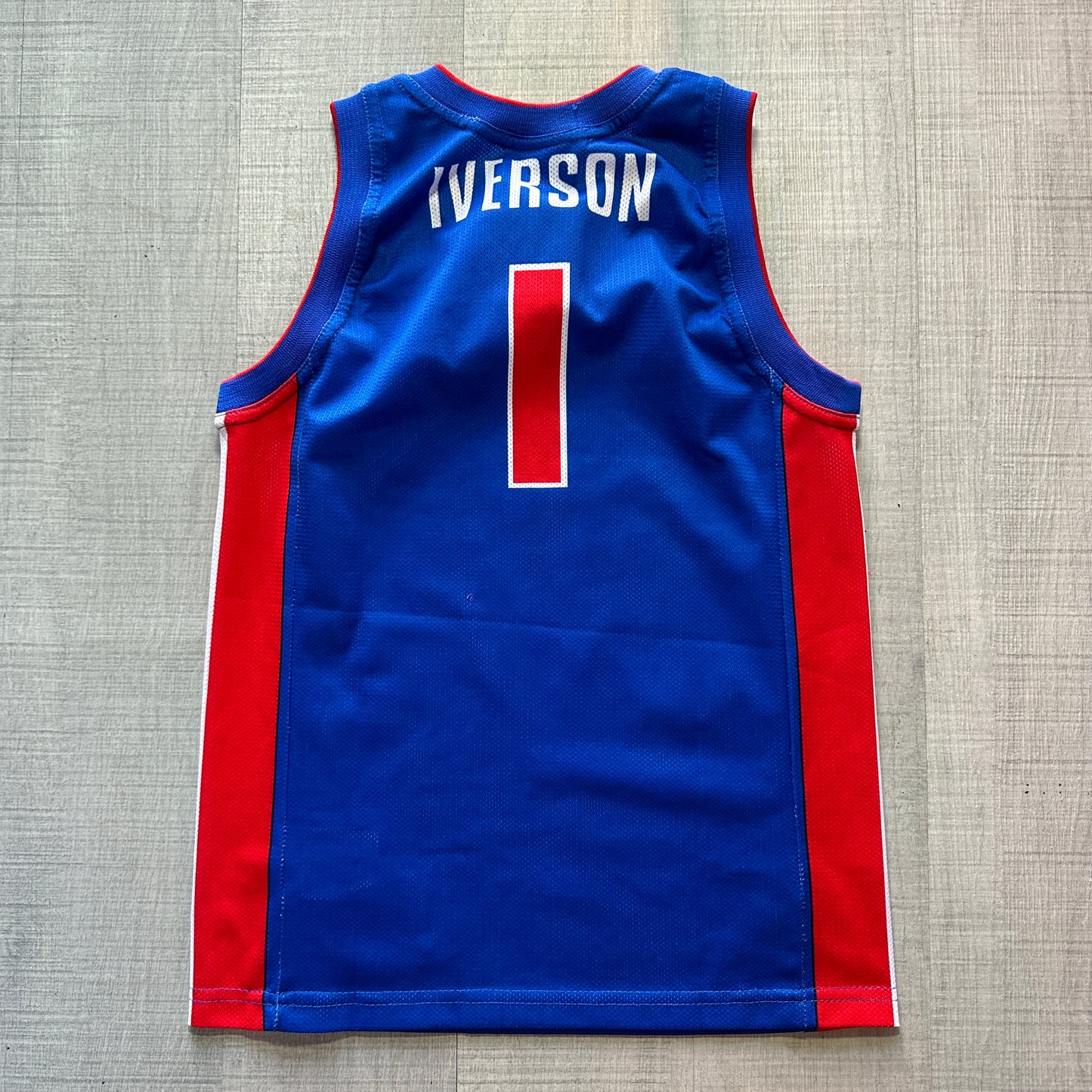 Allen Iverson Detroit Pistons Champion Kids Jersey