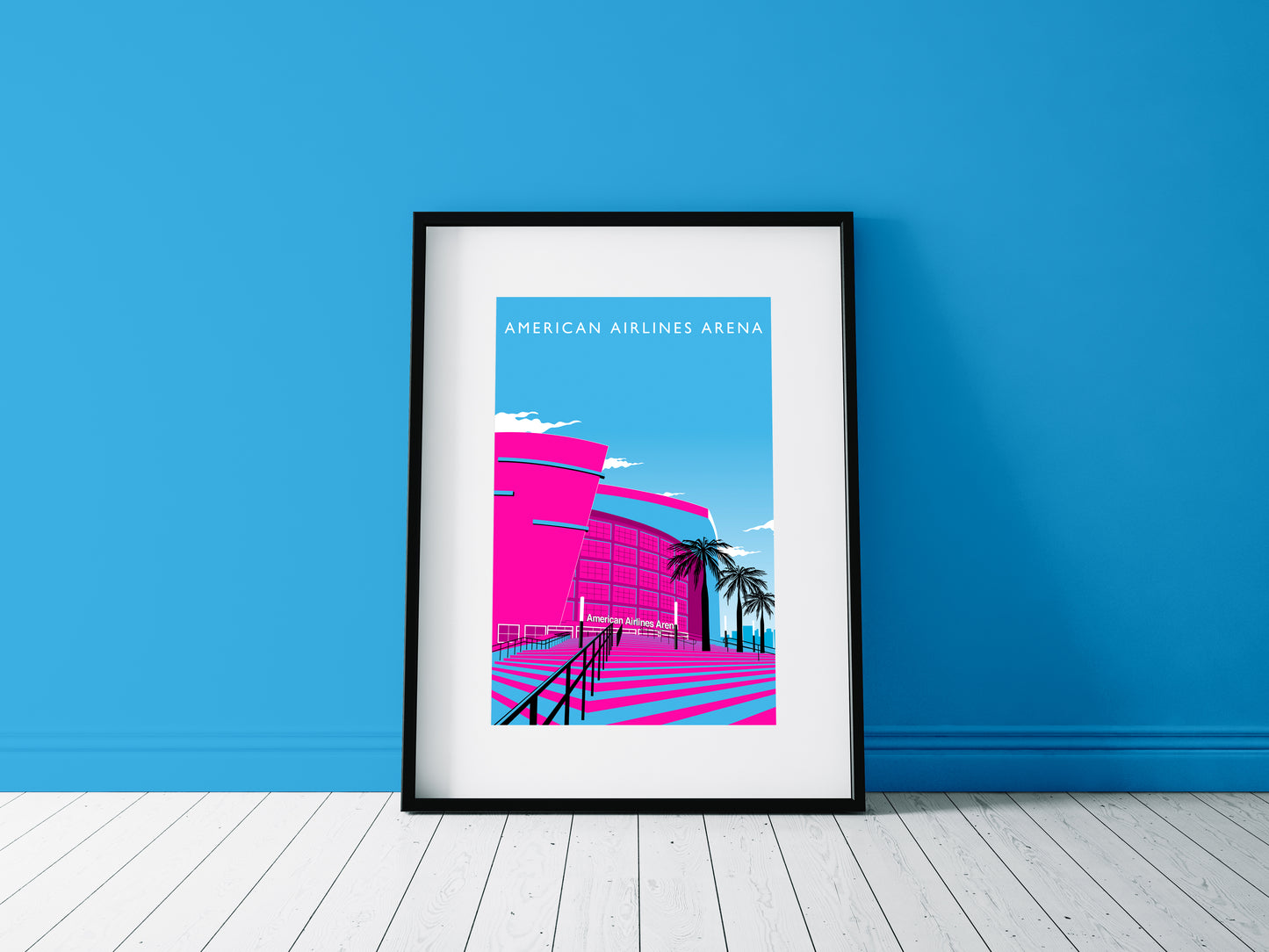 American Airlines Arena dbl.drbbl A3 Graphic Print