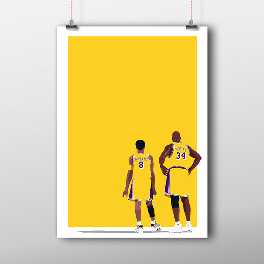 LA Lakers Duo dbl.drbbl A3 Graphic Print