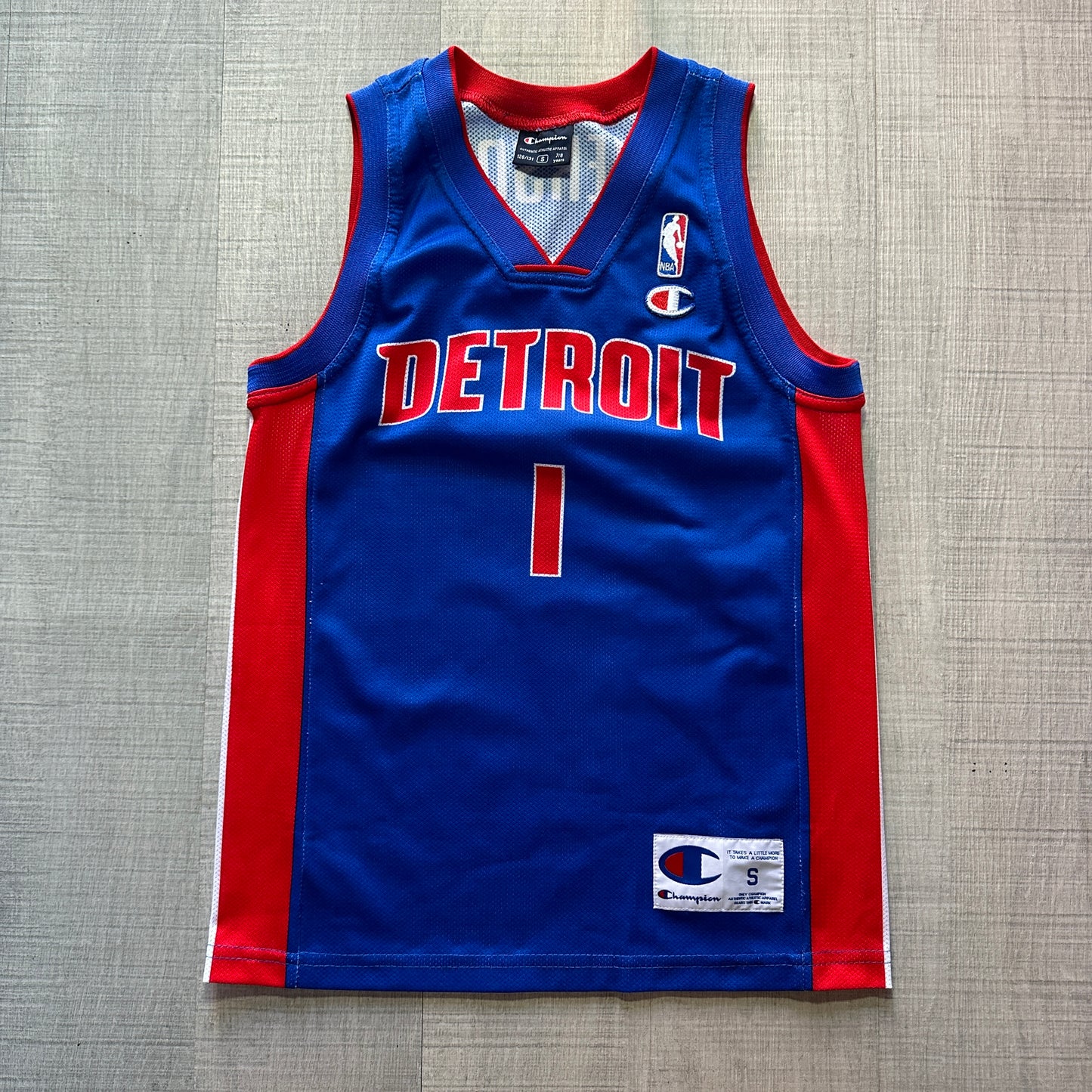 Allen Iverson Detroit Pistons Champion Kids Jersey